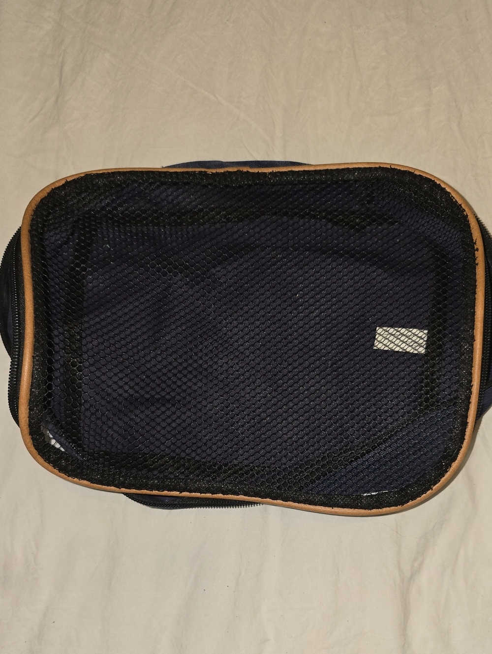 Men's Navy Travel Organizer Bag with Mesh Pocket